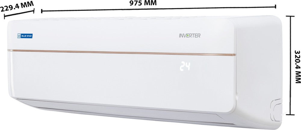 Blue Star Convertible 4 in 1 Cooling 2023 Model 1.5 Ton 5 Star Split Inverter WiFi Inverter AC Multi Sensors, Stabalizer Free Operation, Self Diagnosis, Dust Filter AC with Wi-fi Connect  - White - IA518VLUS, Copper Condenser