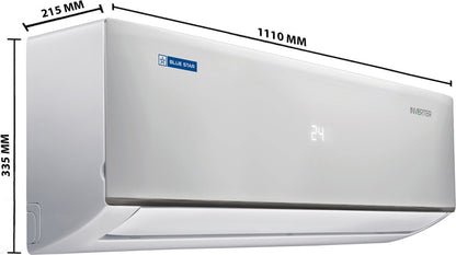 Blue Star 2 Ton 5 Star Split Inverter AC  - White - IA524DLU, Copper Condenser