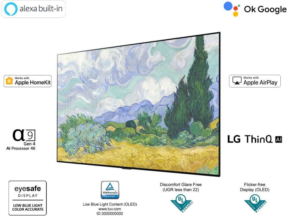 LG 139.7 सेमी (55 इंच) OLED अल्ट्रा HD (4K) स्मार्ट टीवी - OLED55G1PTZ