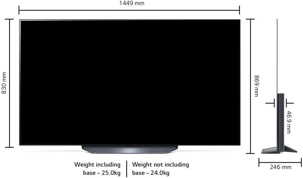 LG 165.1 cm (65 inch) OLED Ultra HD (4K) Smart TV - OLED65B1PTZ