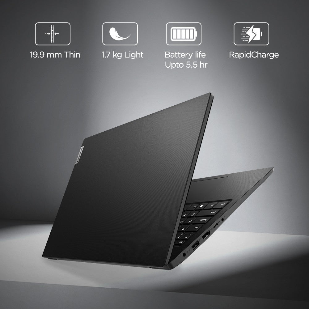 Lenovo Core i3 11th Gen - (4 GB/256 GB SSD/Windows 10 Home) V15 ITL G2 पतला और हल्का लैपटॉप - 15 इंच, काला, 1.7 किग्रा