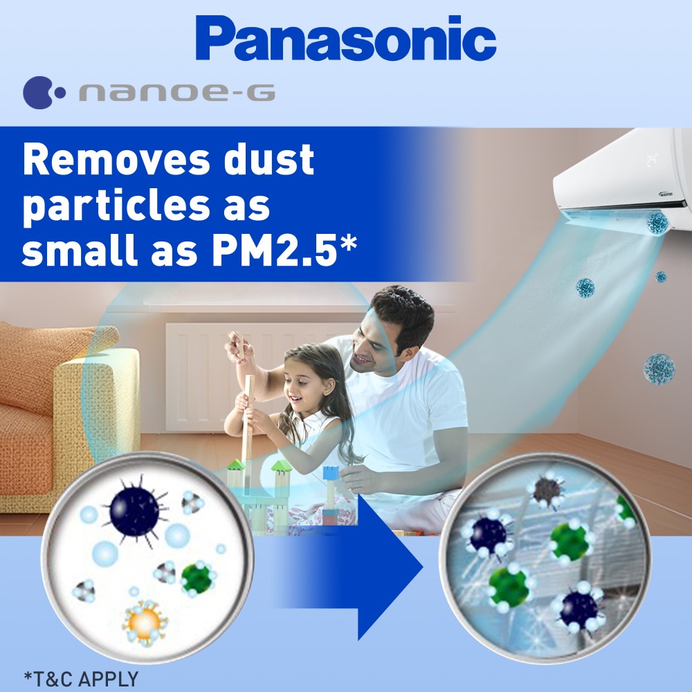 Panasonic 1 Ton 5 Star Split Inverter AC with Wi-fi Connect  - White - CS/CU-HU12YKYF, Copper Condenser