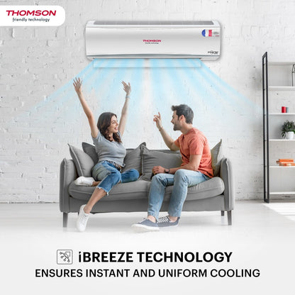 Thomson 4 in 1 Convertible Cooling 1.5 Ton 5 Star Split Inverter With iBreeze Technology AC  - White - CPMI1505S, Copper Condenser