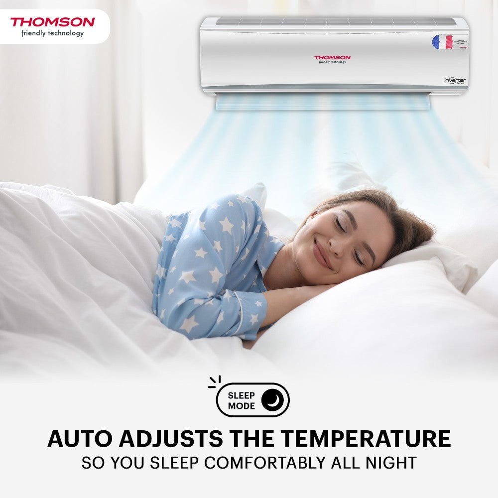 Thomson 4 in 1 Convertible Cooling 1.5 Ton 5 Star Split Inverter With iBreeze Technology AC  - White - CPMI1505S, Copper Condenser