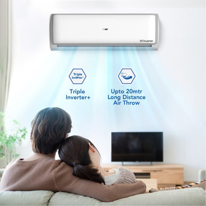 Haier 2 Ton 3 Star Split Inverter AC  - White - HSU22E-TXS3B(INV), Copper Condenser