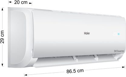 Haier 1.2 Ton 3 Star Split Inverter AC  - White - HS15Q-TCW3B(INV)/HU15-3B(INV), Copper Condenser