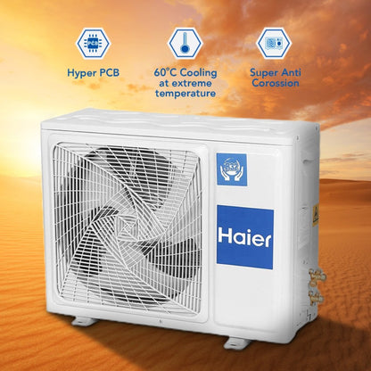 Haier 2 Ton 3 Star Split Inverter AC  - White - HSU22E-TXS3B(INV), Copper Condenser