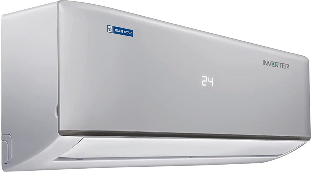 Blue Star 1.5 Ton 5 Star Split Inverter AC  - White - IA518DLU, Copper Condenser