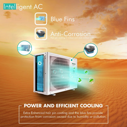 Hisense 4-in-1 Convertible Cooling 2 Ton 3 Star Split Inverter PM 2.5 Filter AC  - White - AS-22TC3RAM0/ASI22TC3RAM0/ASO22TC3RAM0, Copper Condenser