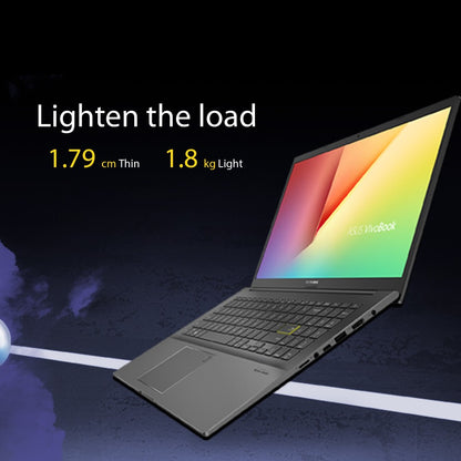 ASUS VivoBook K15 OLED Ryzen 7 ऑक्टा कोर AMD R7-5700U - (16 GB/512 GB SSD/Windows 11 Home) KM513UA-L712WS पतला और हल्का लैपटॉप - 15.6 इंच, इंडी ब्लैक, 1.80 किलोग्राम, MS ऑफिस के साथ