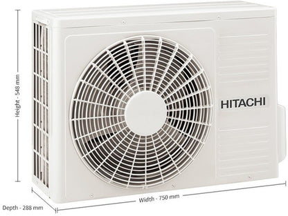 Hitachi 1.5 टन 5 स्टार स्प्लिट इन्वर्टर एसी - सफ़ेद, गोल्ड - RSOG518HFEOZ1/ESOG518HFEOZ1/CSOG518HFEOZ1, कॉपर कंडेंसर