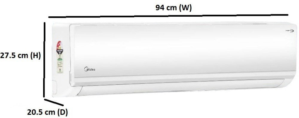 Midea 1.5 Ton 3 Star Split Inverter AC  - White - 18K 3 Star Santis Neo DLX Inverter R32 Split AC, Copper Condenser