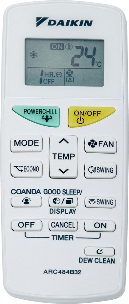 डाइकिन 1 टन 5 स्टार स्प्लिट इन्वर्टर एसी - सफ़ेद - FTKM35UV16W/RKM35UV16W, कॉपर कंडेंसर