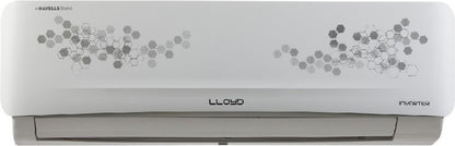 Lloyd 1.5 Ton 3 Star Split Inverter AC  - White - GLS18I3FWRBP, Copper Condenser