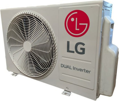 LG 1 टन 3 स्टार स्प्लिट डुअल इन्वर्टर AC - सफ़ेद - PS-Q12JNXE1, कॉपर कंडेनसर