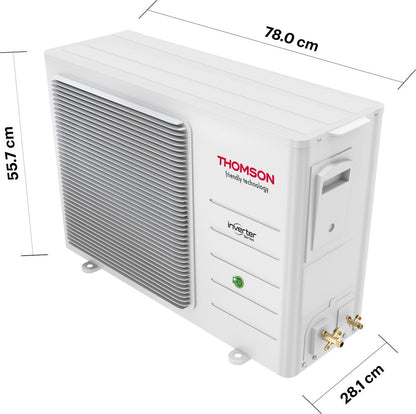 Thomson 4 in 1 Convertible Cooling 1.5 Ton 5 Star Split Inverter With iBreeze Technology AC  - White - CPMI1505S, Copper Condenser