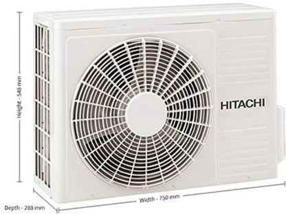 Hitachi 1.5 Ton 3 Star Split Inverter AC  - White - RSQG318HFEOZ1, Copper Condenser