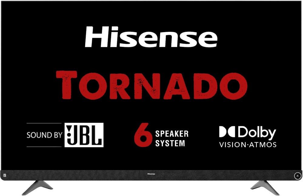 Hisense A73F 139 सेमी (55 इंच) अल्ट्रा HD (4K) LED स्मार्ट एंड्रॉइड टीवी 102W JBL 6 स्पीकर, डॉल्बी विजन और एटमॉस के साथ - 55A73F