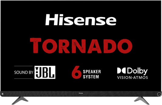 Hisense A73F 139 सेमी (55 इंच) अल्ट्रा HD (4K) LED स्मार्ट एंड्रॉइड टीवी 102W JBL 6 स्पीकर, डॉल्बी विजन और एटमॉस के साथ - 55A73F