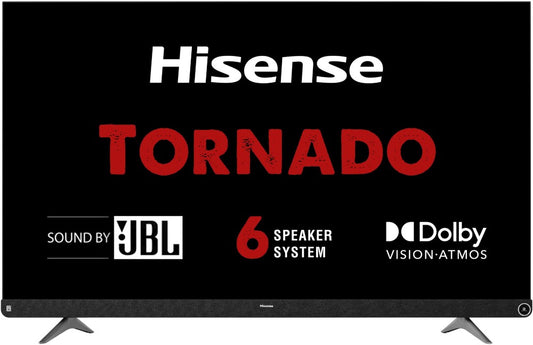 Hisense A73F 164 सेमी (65 इंच) अल्ट्रा HD (4K) LED स्मार्ट एंड्रॉइड टीवी 102W JBL 6 स्पीकर, डॉल्बी विजन और एटमॉस के साथ - 65A73F