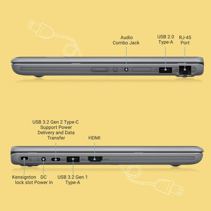 Asus (2022) Celeron डुअल कोर - (4 GB/128 GB SSD/Windows 11 Home) BR1100CKA-GJ0722W लैपटॉप - 11.6 इंच, स्टार ग्रे, 1.26 किलोग्राम