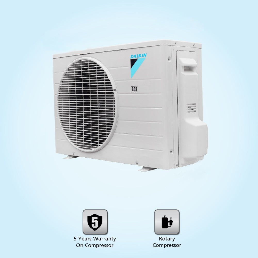 Daikin 1.5 Ton 3 Star Split AC with PM 2.5 Filter  - White - FTL50UV16V7/RL50UV16V7, Alloy Condenser