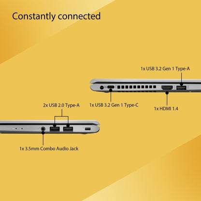 ASUS VivoBook Core i3 11th Gen - (8 GB/256 GB SSD/Windows 11 Home) X415EA-EK342WS Thin and Light Laptop - 14 Inch, Transparent Silver, 1.60 Kg, With MS Office