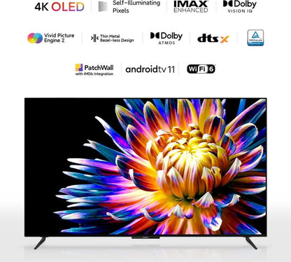 Xiaomi OLED विजन 138.8 सेमी (55 इंच) 4K अल्ट्रा एचडी स्मार्ट एंड्रॉइड टीवी डॉल्बी विजन आईक्यू और डॉल्बी एटमॉस (2022 मॉडल) के साथ