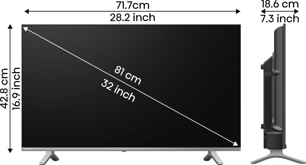 TOSHIBA E35KP 80 cm (32 inch) HD Ready LED Smart Android TV with DTS Virtual X (2022 Model) - 32E35KP