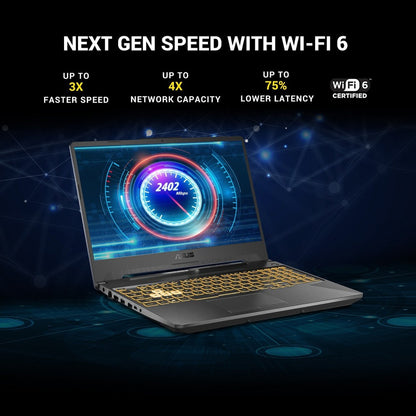 Asus TUF गेमिंग F15 Core i5 10th Gen - (8GB/512GB SSD/Windows 10 Home/4GB ग्राफ़िक्स/NVIDIA GeForce GTX 1650/144 Hz) FX506LH-HN258T गेमिंग लैपटॉप - 15.6 इंच, काला प्लास्टिक, 2.3 KG