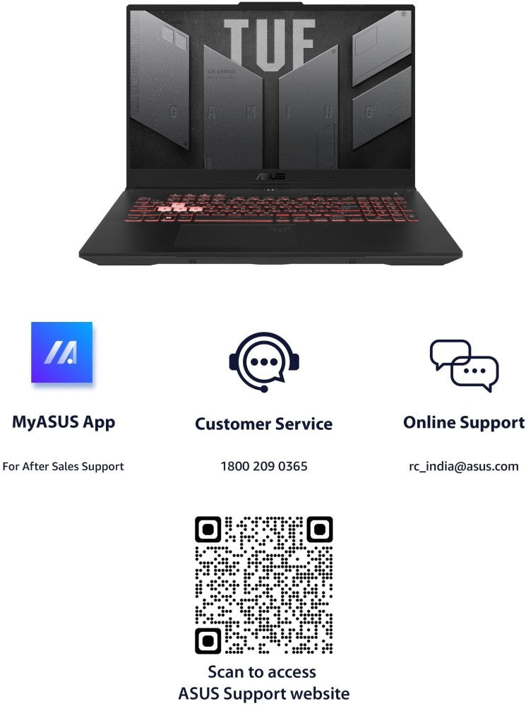 Asus TUF गेमिंग F17 (2022) Core i7 12th Gen - (16GB/1 TB SSD/Windows 11 Home/4GB ग्राफ़िक्स/NVIDIA GeForce RTX 3050 Ti/144 Hz) FX777ZE-HX052WS गेमिंग लैपटॉप - 17.3 इंच, जैगर ग्रे, 2.60 किलो, एमएस ऑफिस के साथ