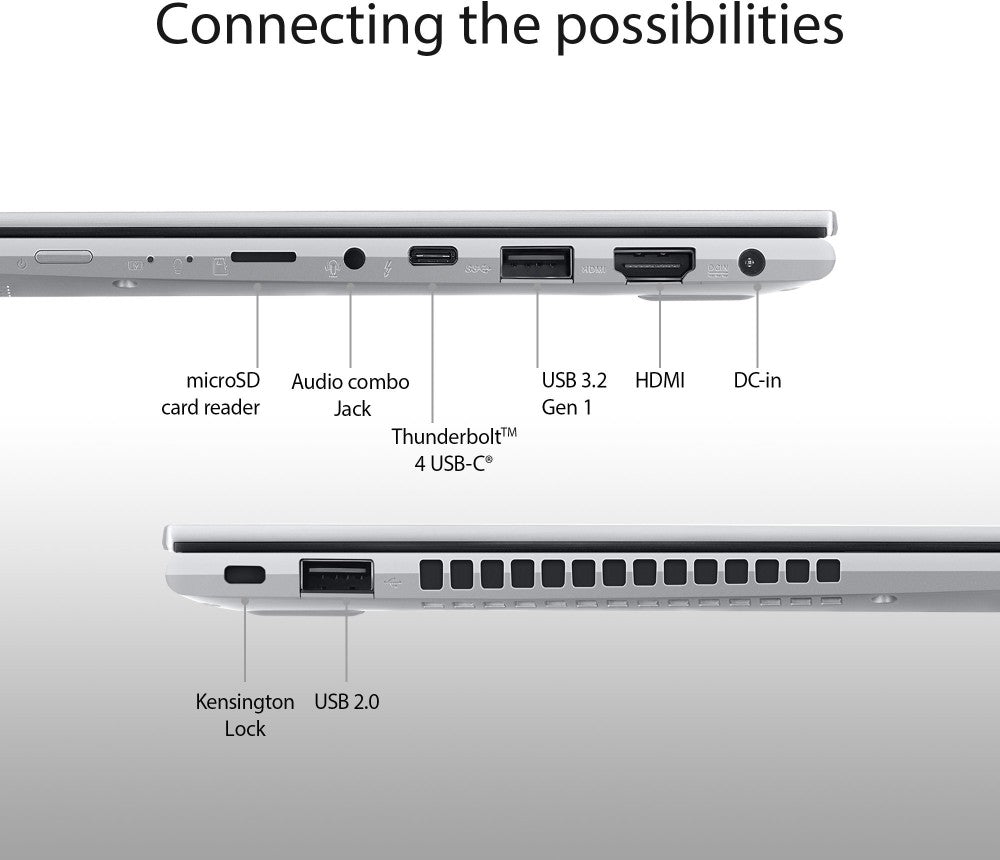 Asus VivoBook Flip 14 Core i3 11th Gen - (8GB/512GB SSD/Windows 11 Home) TP470EA-EC311WS 2 in 1 लैपटॉप - 14 इंच, ट्रांसपेरेंट सिल्वर, 1.50 kg, MS Office के साथ
