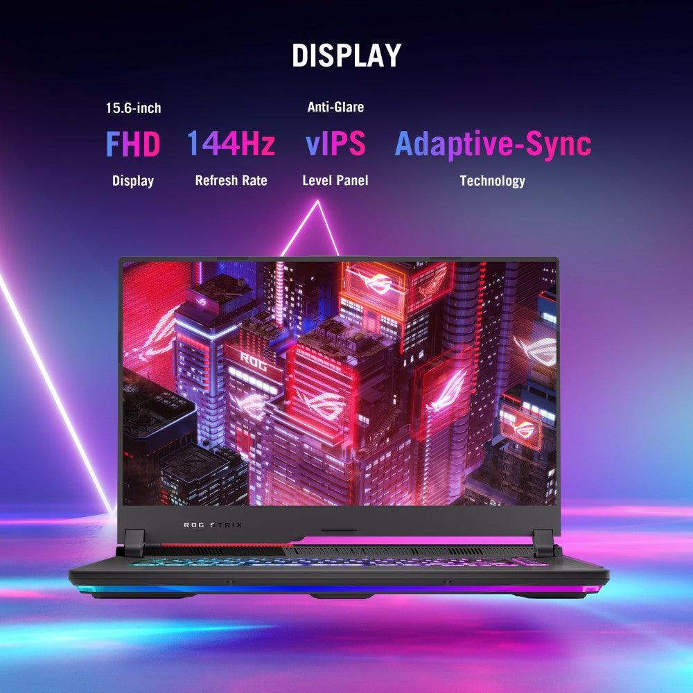 ASUS ROG Strix G15 Ryzen 7 ऑक्टा कोर AMD R7-4800H - (8 GB/512 GB SSD/Windows 11 Home/4 GB ग्राफ़िक्स/NVIDIA GeForce RTX RTX 3050/144 Hz) G513IC-HN025W गेमिंग लैपटॉप - 15.6 इंच, एक्लिप्स ग्रे, 2.10 कि.ग्रा