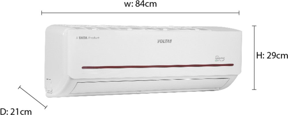 Voltas 1.2 Ton 3 Star Split Inverter AC  - White - SAC 153V ADP, Copper Condenser