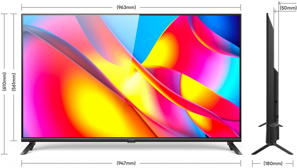 realme 108 cm (43 inch) Full HD LED Smart Android TV with Android 11 - 2022 Model - RMV2108