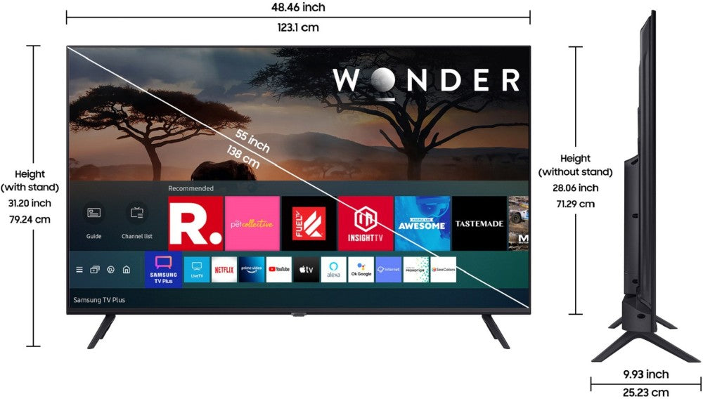 SAMSUNG Crystal 4K Neo Series 138 cm (55 inch) Ultra HD (4K) LED Smart Tizen TV with Voice Search - UA55AUE65AKXXL