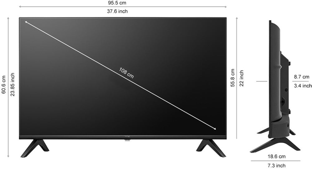 Vu Premium 108 cm (43 inch) Full HD LED Smart Linux TV - 43GA