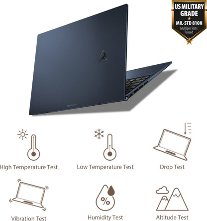 ASUS Zenbook S 13 OLED Ryzen 5 Hexa Core 6600U - (16 GB/512 GB SSD/Windows 11 Home) UM5302TA-LX501WS Thin and Light Laptop - 13.3 Inch, Ponder Blue, 1.10 Kg, With MS Office