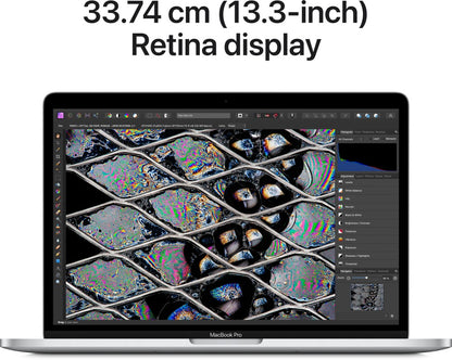 Apple 2022 MacBook Pro M2 - (8GB/512GB SSD/Mac OS Monterey) MNEQ3HN/A - 13.3 इंच, सिल्वर, 1.38 Kg