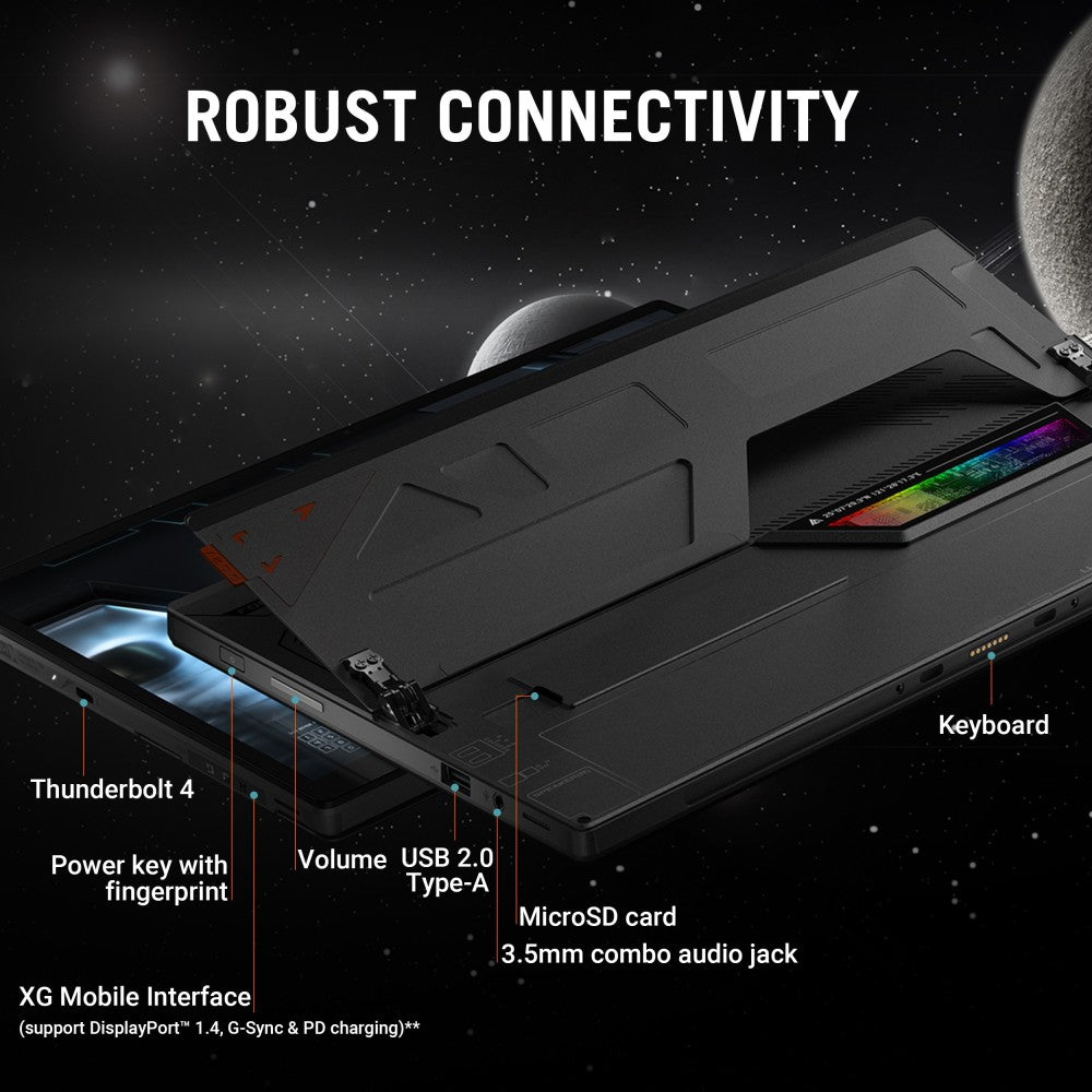 ASUS ROG Flow Z13 (2022) RTX 3080 eGPU Core i9 12th Gen के साथ - (16 GB/1 TB SSD/Windows 11 Home/4 GB ग्राफ़िक्स/NVIDIA GeForce RTX 3050 Ti/60 Hz) GZ301ZE-LC193WS गेमिंग लैपटॉप - 13.4 इंच, काला, 1.18 किलोग्राम, एमएस ऑफिस के साथ