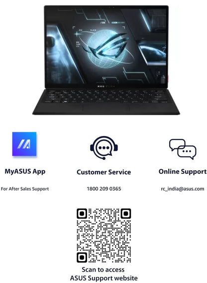 ASUS ROG Flow Z13 (2022) Core i9 12th Gen - (16 GB/1 TB SSD/Windows 11 Home/4 GB ग्राफ़िक्स/NVIDIA GeForce RTX 3050 Ti/120 Hz) GZ301ZE-LD064WS गेमिंग लैपटॉप - 13.4 इंच, काला, 1.18 किलोग्राम , एमएस ऑफिस के साथ