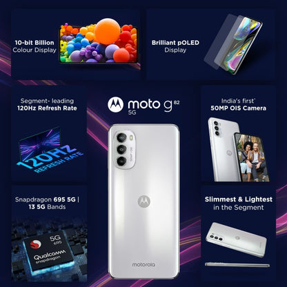 MOTOROLA g82 5G (White Lily, 128 GB) - 8 GB RAM