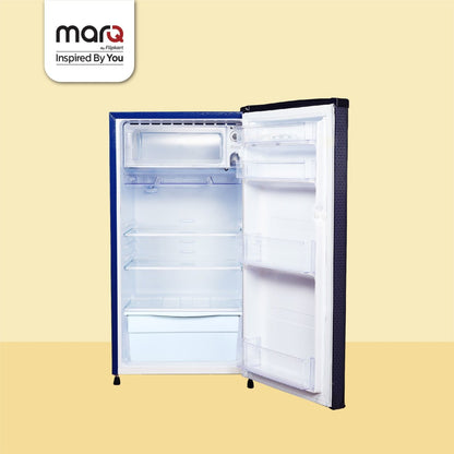 MarQ by Flipkart 170 L Direct Cool Single Door 2 Star Refrigerator - Solid Blue, 170BD2MQB1