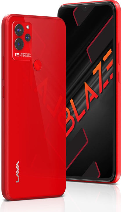 LAVA Blaze (Glass Red, 64 GB) - 3 GB RAM