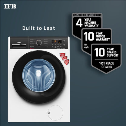 IFB 6.5 kg स्टीम वॉश, एक्वा एनर्जी, एंटी-एलर्जेन के साथ 4 साल की व्यापक वारंटी, इन-बिल्ट हीटर के साथ पूरी तरह से स्वचालित फ्रंट लोड वॉशिंग मशीन सफेद - एलेना ZWS 6510