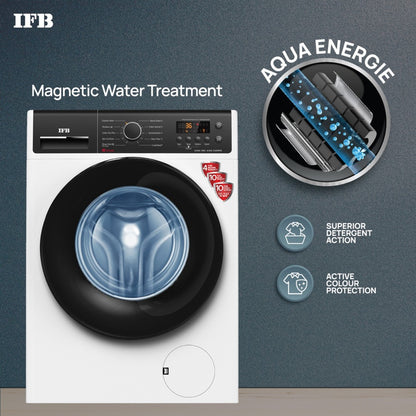 IFB 6.5 kg स्टीम वॉश, एक्वा एनर्जी, एंटी-एलर्जेन के साथ 4 साल की व्यापक वारंटी, इन-बिल्ट हीटर के साथ पूरी तरह से स्वचालित फ्रंट लोड वॉशिंग मशीन सफेद - एलेना ZWS 6510