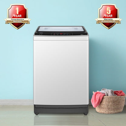 TCL 8.5 kg Fully Automatic Top Load Washing Machine White, Grey - TWA85-F307GM