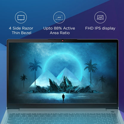 Lenovo IdeaPad 3 Intel Core i5 12th Gen - (8GB/512GB SSD/Windows 11 Home) 15IAU7 पतला और हल्का लैपटॉप - 15.6 इंच, आर्कटिक ग्रे, 1.63 किलोग्राम, MS Office के साथ