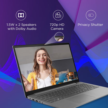 Lenovo IdeaPad 3 Intel Core i5 12th Gen - (8GB/512GB SSD/Windows 11 Home) 15IAU7 पतला और हल्का लैपटॉप - 15.6 इंच, आर्कटिक ग्रे, 1.63 किलोग्राम, MS Office के साथ