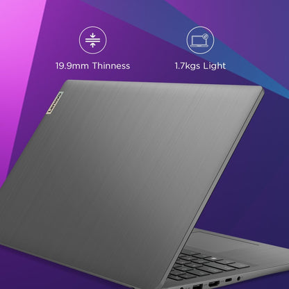 Lenovo IdeaPad 3 Intel Core i5 12th Gen - (8GB/512GB SSD/Windows 11 Home) 15IAU7 पतला और हल्का लैपटॉप - 15.6 इंच, आर्कटिक ग्रे, 1.63 किलोग्राम, MS Office के साथ